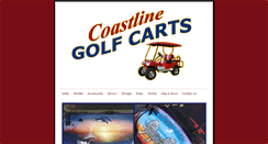 Desktop Screenshot of coastlinegolfcarts.com