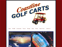 Tablet Screenshot of coastlinegolfcarts.com